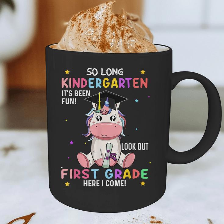 So Long Kindergarten Graduation Class 2025 Unicorn Girls Graphic Print Coffee Mug
