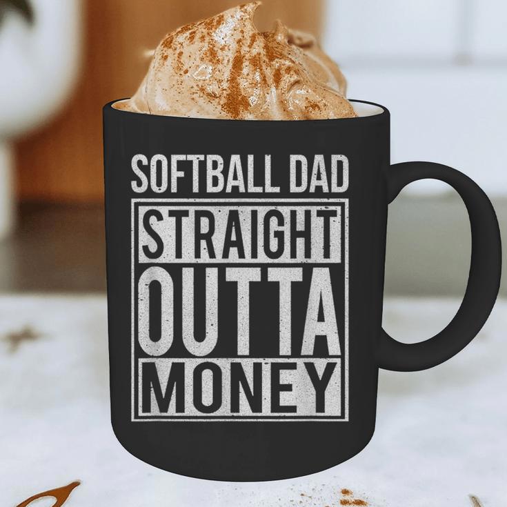 Softball Dad Straight Outta Money I Pitch T-Shirt Graphic Print Coffee Mug
