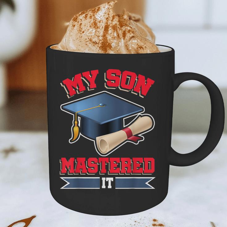 My Son Mastered It Shirt Masters Tee Graduate Graduation Graphic Print Coffee Mug