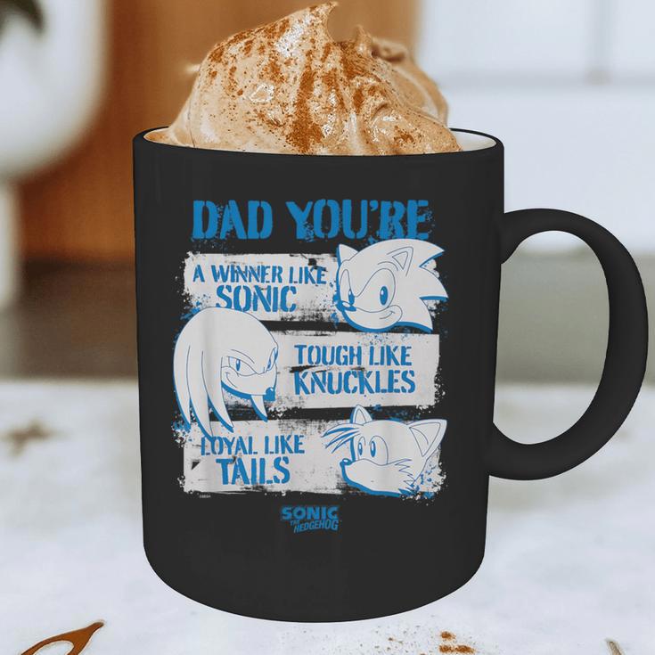 Sonic The Hedgehog Father's Day Dad Qualities Distressed Graphic Print Coffee Mug