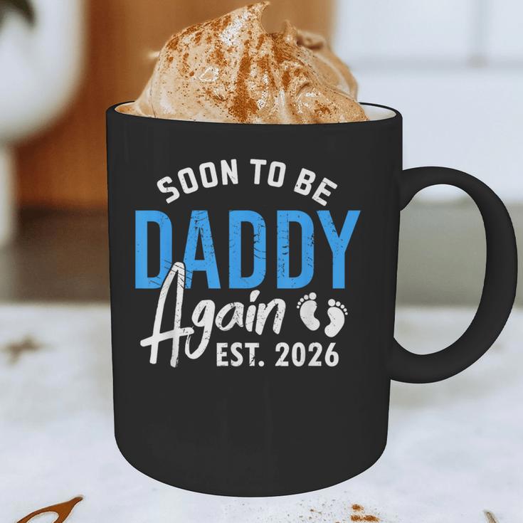 Soon To Be Daddy Again Est 2026 Dad Baby Announcement Graphic Print Coffee Mug