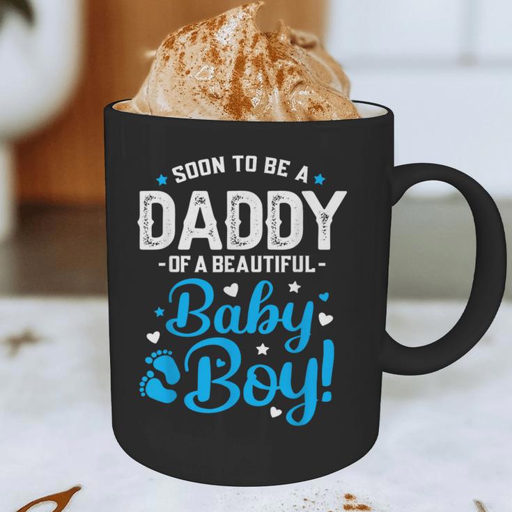 Soon To Be A Daddy Of A Baby Boy New Dad Expecting Father Graphic Print Coffee Mug