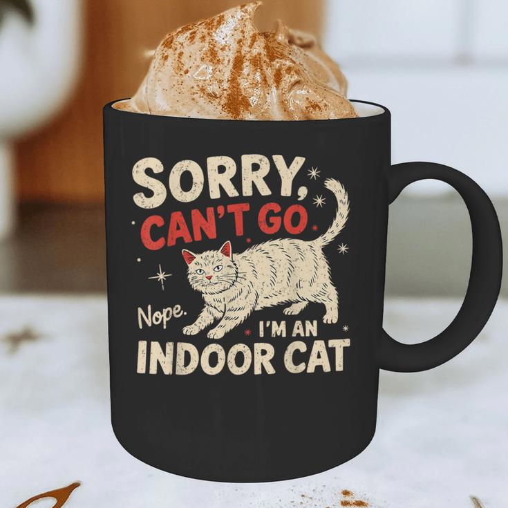 Sorry I Can't Go I'm An Indoor Cat Introvert Cat Owner Graphic Print Coffee Mug Sorry I Can't Go I'm An Indoor Cat Introvert Cat Owner Graphic Print Coffee Mug