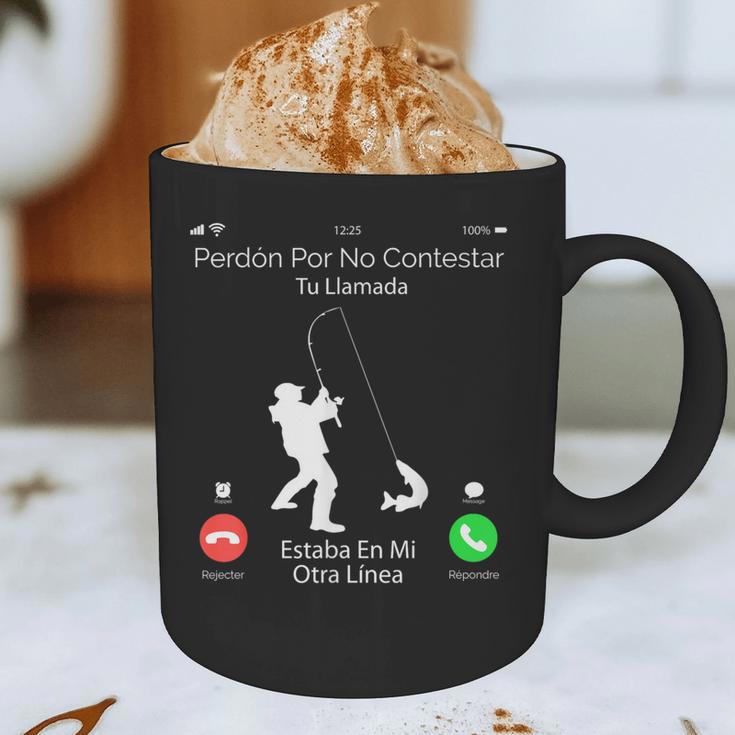 Sorry Missed Call Fisher Dad In Spanish Graphic Print Coffee Mug