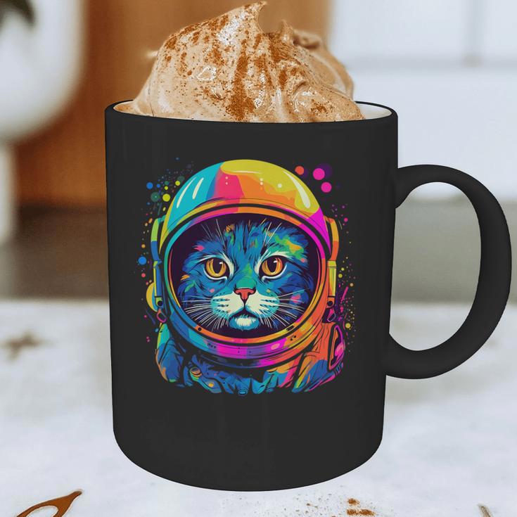 Space Cat Mom Cat Dad Men Women Kids Astronaut Space Graphic Print Coffee Mug