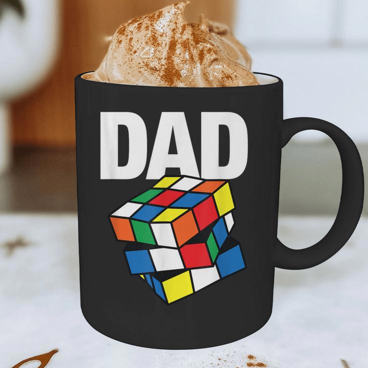 Speed Cubing Dad Puzzle Cuber Cube Kids Graphic Print Coffee Mug Speed Cubing Dad Puzzle Cuber Cube Kids Graphic Print Coffee Mug