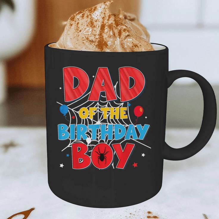 Spider Web Family Matching Dad Of The Birthday Boy Graphic Print Coffee Mug