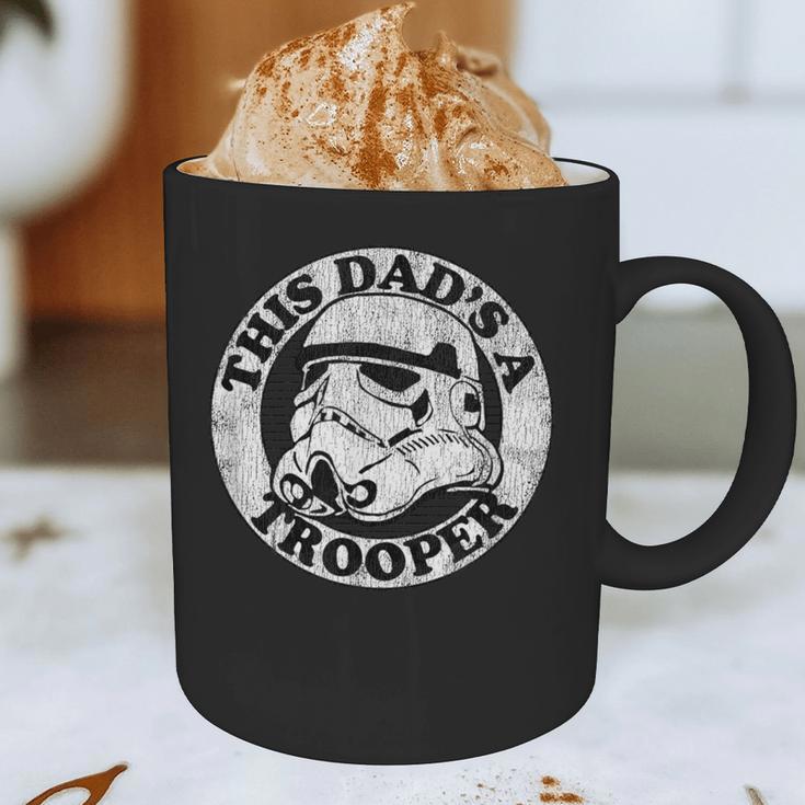 Star Wars Father's Day Stormtrooper This Dad Is A Trooper Circle Graphic Print Coffee Mug