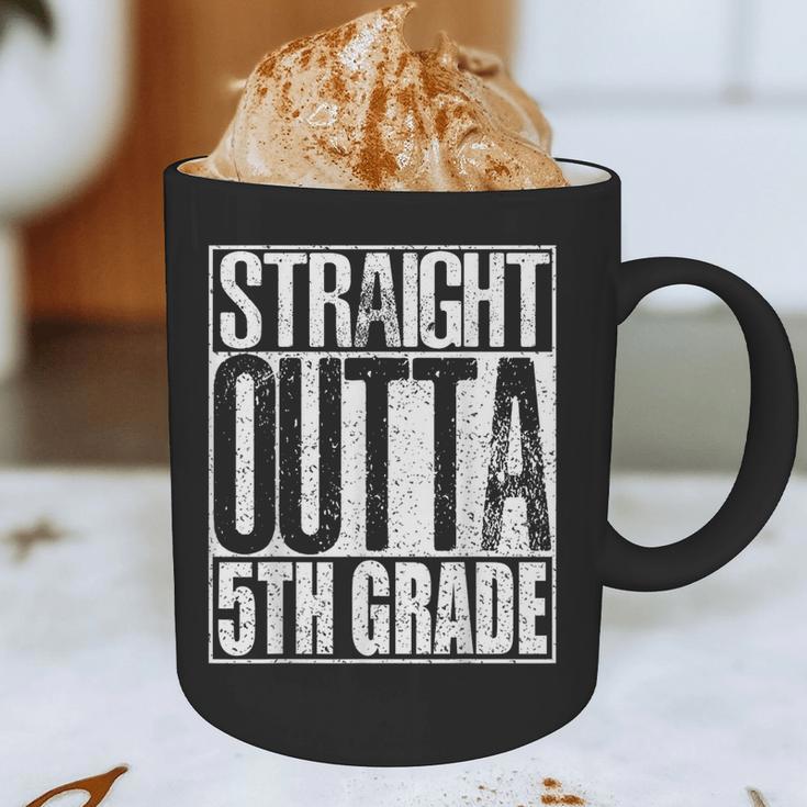 Straight Outta 5th Grade Shirt Graduation 2017 Graphic Print Coffee Mug