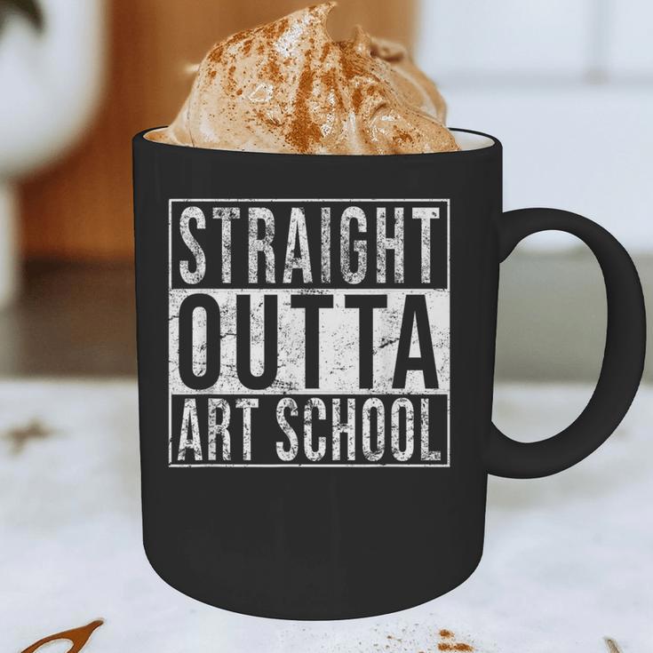 Straight Outta Art School Graduation Shirt Graphic Print Coffee Mug