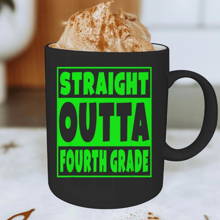 Straight Outta Fourth Grade Graduation Class Graphic Print Coffee Mug