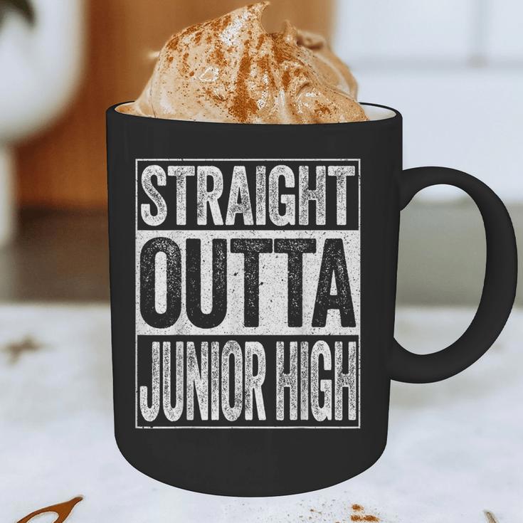 Straight Outta Junior High Shirt Graduation Graphic Print Coffee Mug
