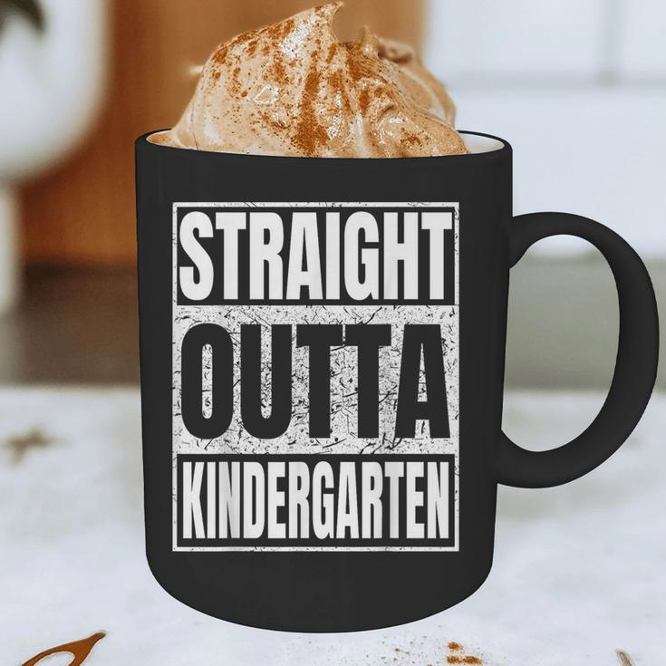 Straight Outta Kindergarten Graduation 2025 Kinder Graphic Print Coffee Mug