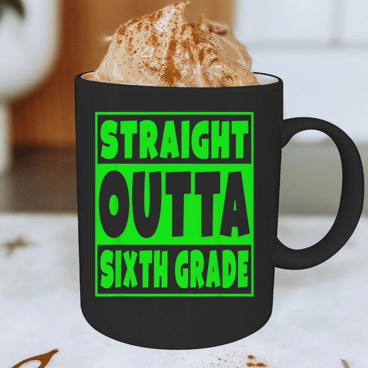 Straight Outta Sixth Grade Graduation Class Graphic Print Coffee Mug