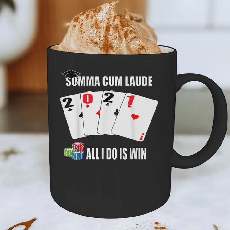 Summa Cum Laude Class Of 2021 Graduate Win Senior Graduation Graphic Print Coffee Mug