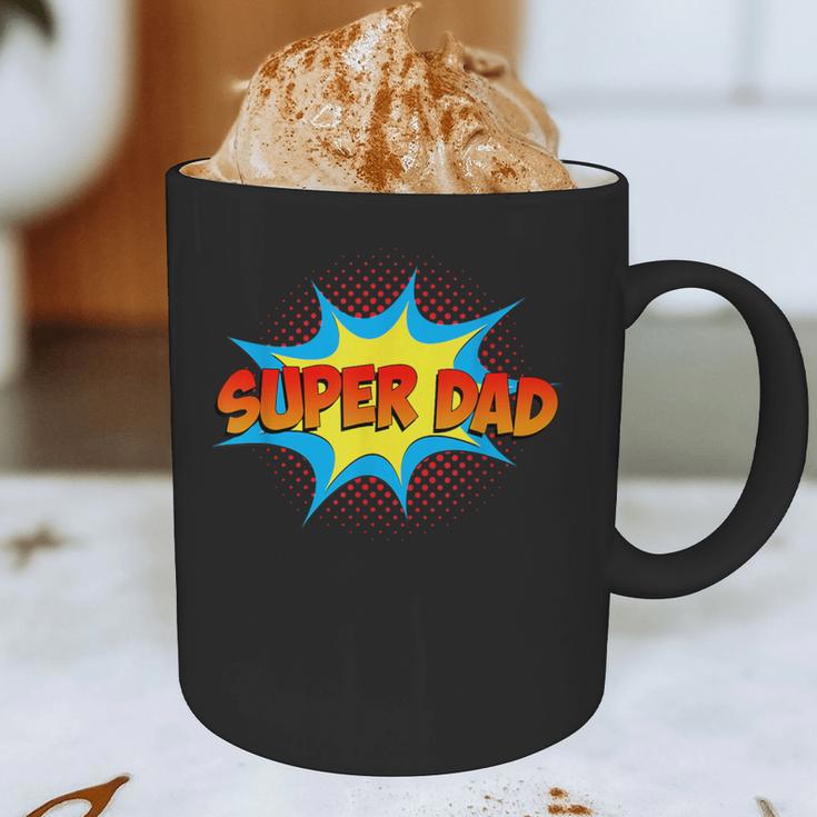 Super Dad Family Matching Superhero Comics Set Fathers Day Graphic Print Coffee Mug