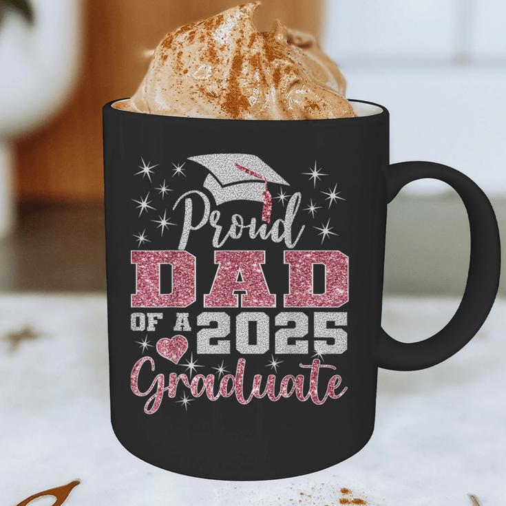 Super Proud Dad Of 2025 Graduate Senior Graduation Family Graphic Print Coffee Mug