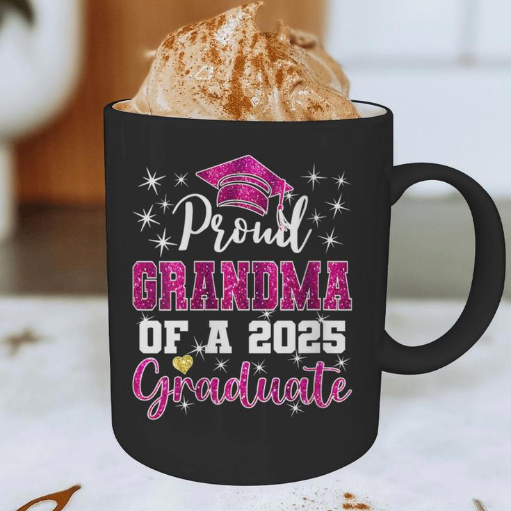 Super Proud Grandma Of 2025 Graduate Graduation Family Graphic Print Coffee Mug