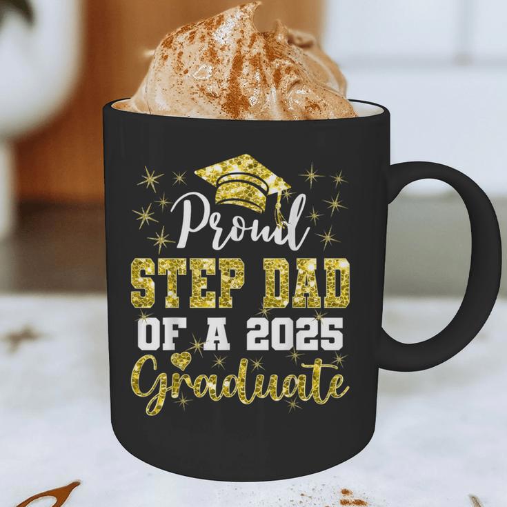 Super Proud Step Dad Of 2025 Graduate Graduation Family Graphic Print Coffee Mug