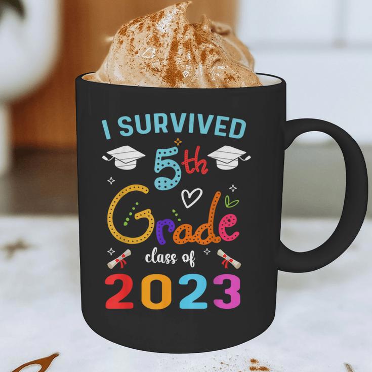 I Survived 5th Grade Graduation Class 2023 Elementary Graphic Print Coffee Mug