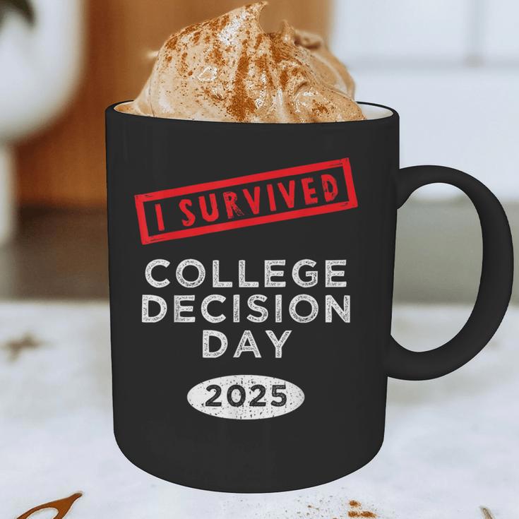 I Survived College Decision Day Graduation Class Of 25 Graphic Print Coffee Mug