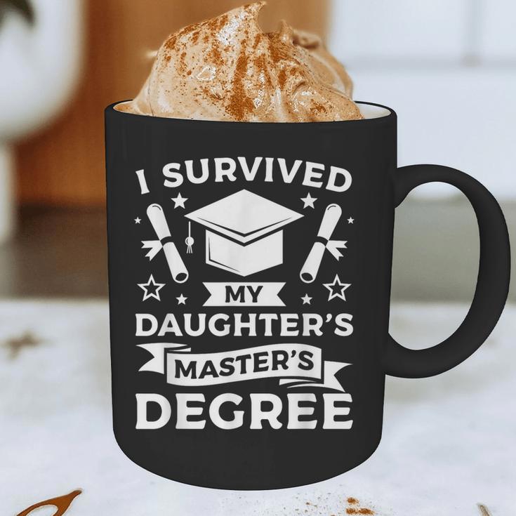 I Survived My Daughter's Master's Degree Graduation Graphic Print Coffee Mug