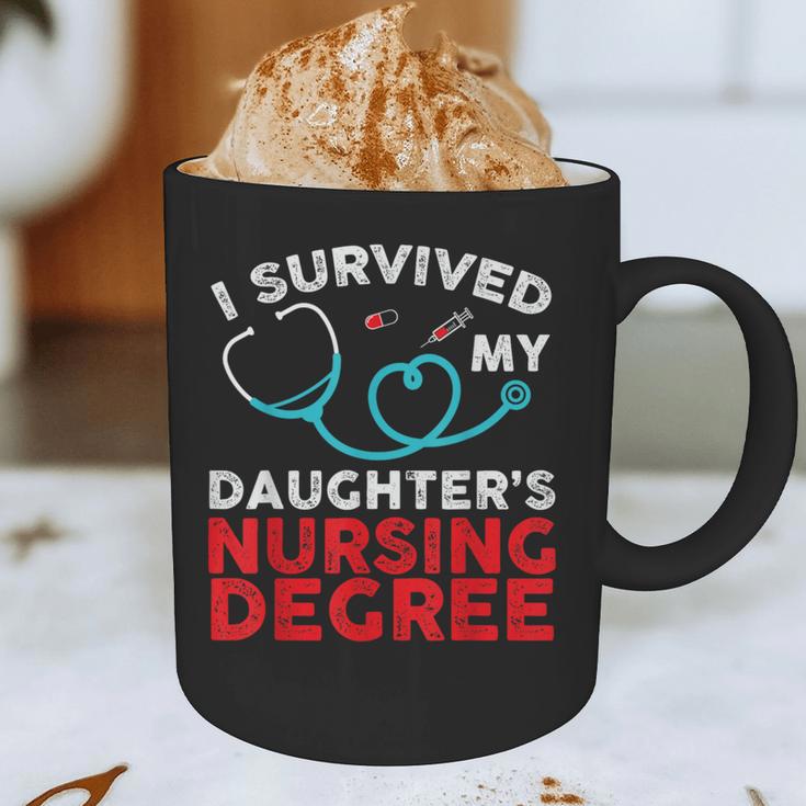 I Survived My Daughter's Nurse Degree School Graduation Graphic Print Coffee Mug