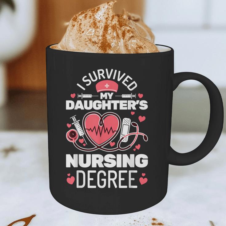 I Survived My Daughter's Nursing Degree School Graduation Graphic Print Coffee Mug