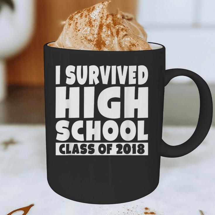 I Survived High School Class Of 2018 Graduation Graphic Print Coffee Mug