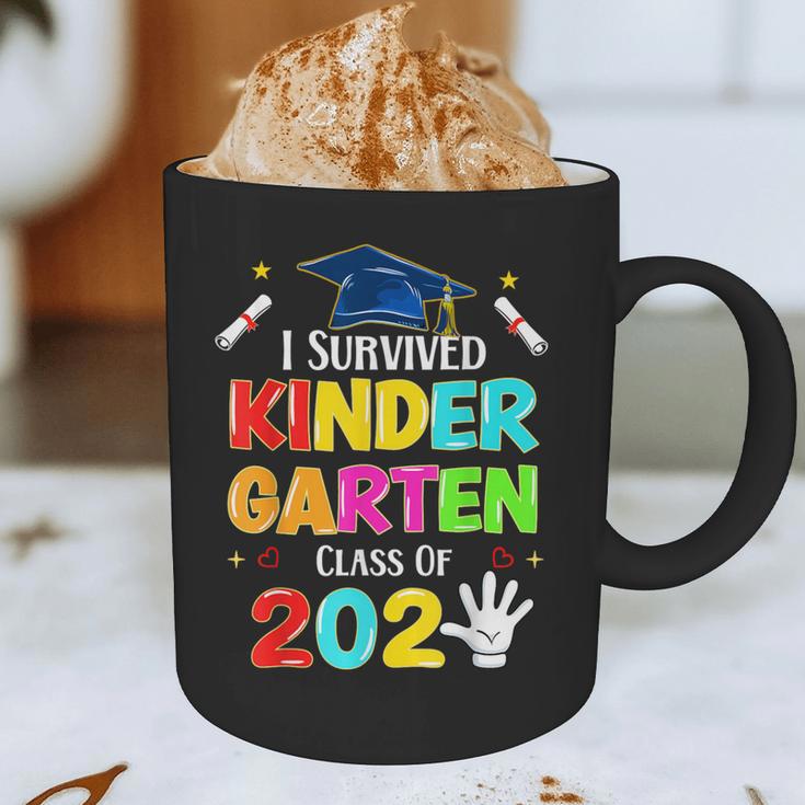 I Survived Kindergarten Graduation 2025 Graduate Boys Girls Graphic Print Coffee Mug