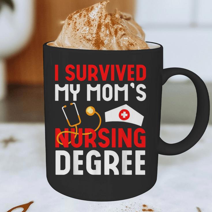 I Survived My Mom's Nursing Degree Graduation Day 2026 Graphic Print Coffee Mug