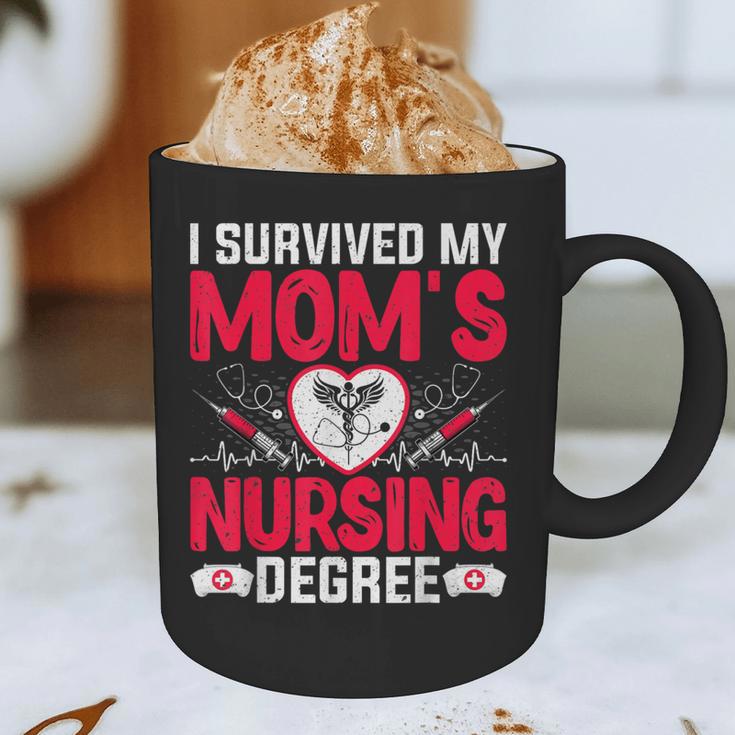 I Survived My Mom’s Nursing Degree Nurse Nursing Graduation Graphic Print Coffee Mug