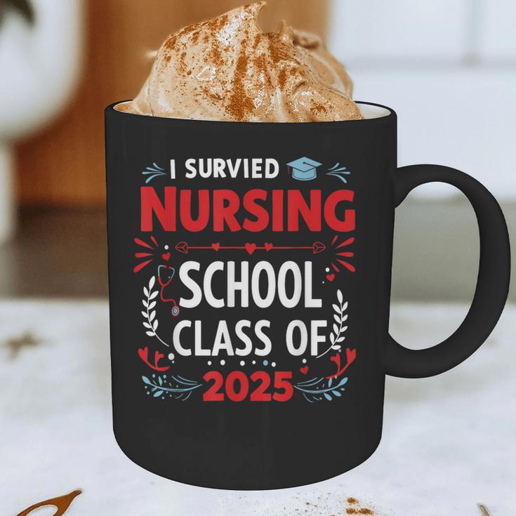 I Survived Nursing School Class Of 2025 Nurse Graduation Graphic Print Coffee Mug
