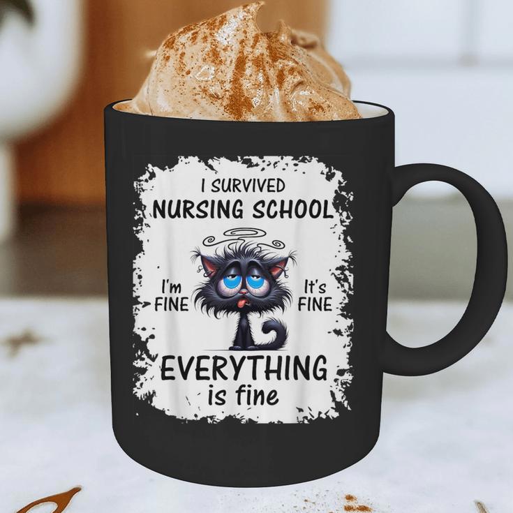I Survived Nursing School Graduation 2025 Graphic Print Coffee Mug