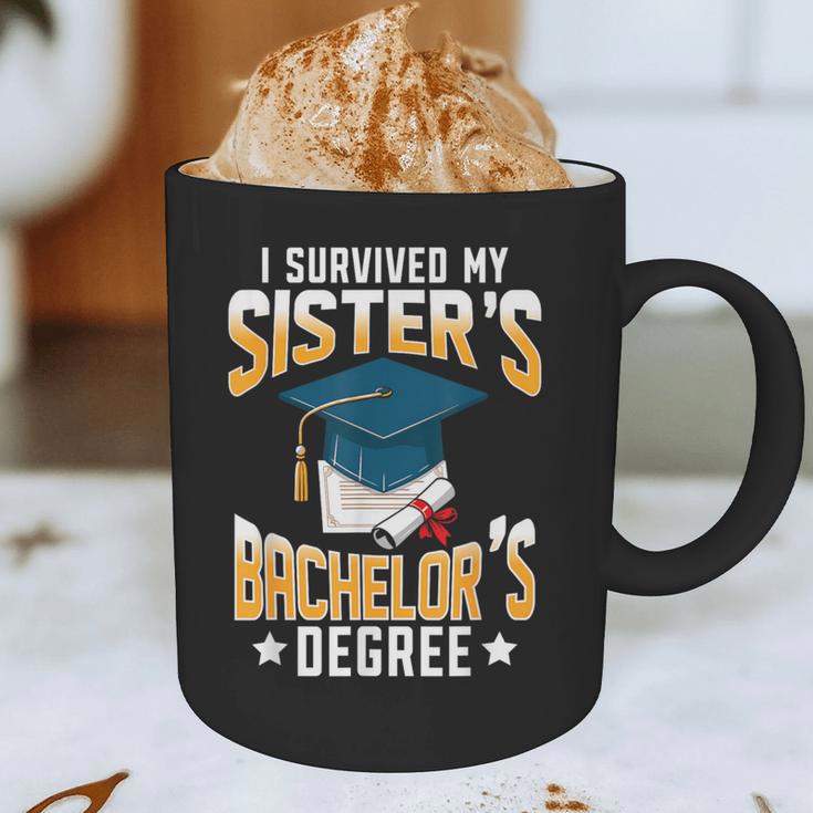 i Survived My Sisters Bachelor's Degree Graduation Gifts Graphic Print Coffee Mug