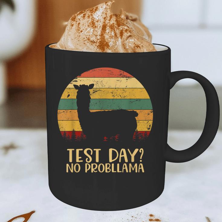 Test Day No Probllama Silhouette Teacher Student Graduation Graphic Print Coffee Mug