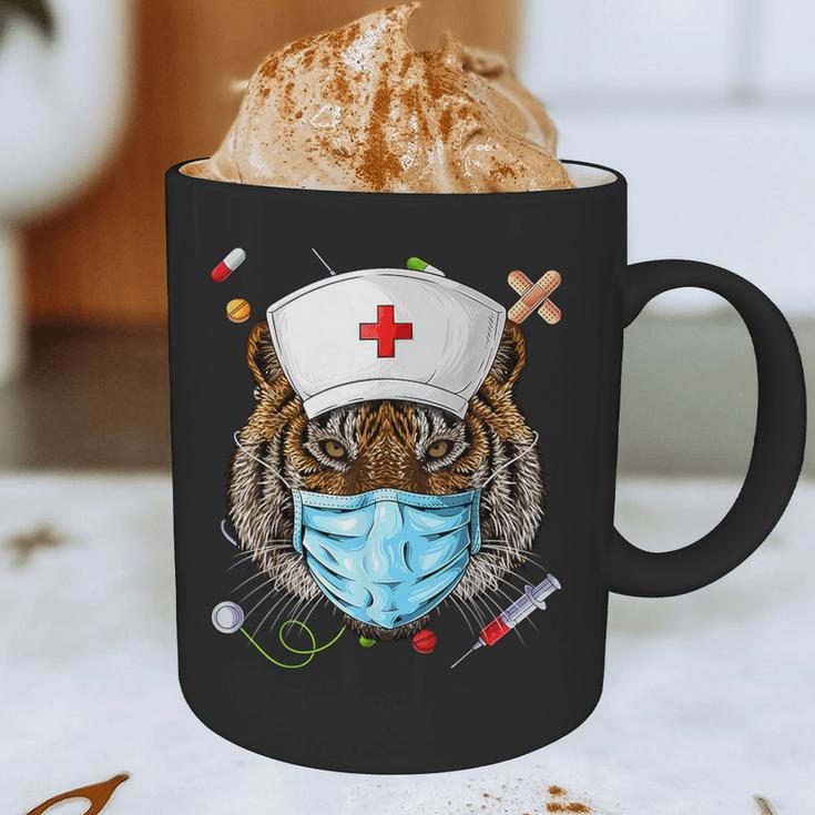 Tiger Nurse RN ER Nursing School Graduation Graphic Print Coffee Mug
