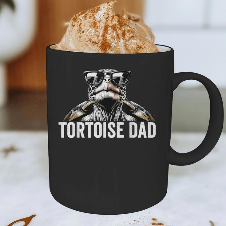 Tortoise Dad Tortoise With Sunglasses Vintage Tortoise Dad Graphic Print Coffee Mug
