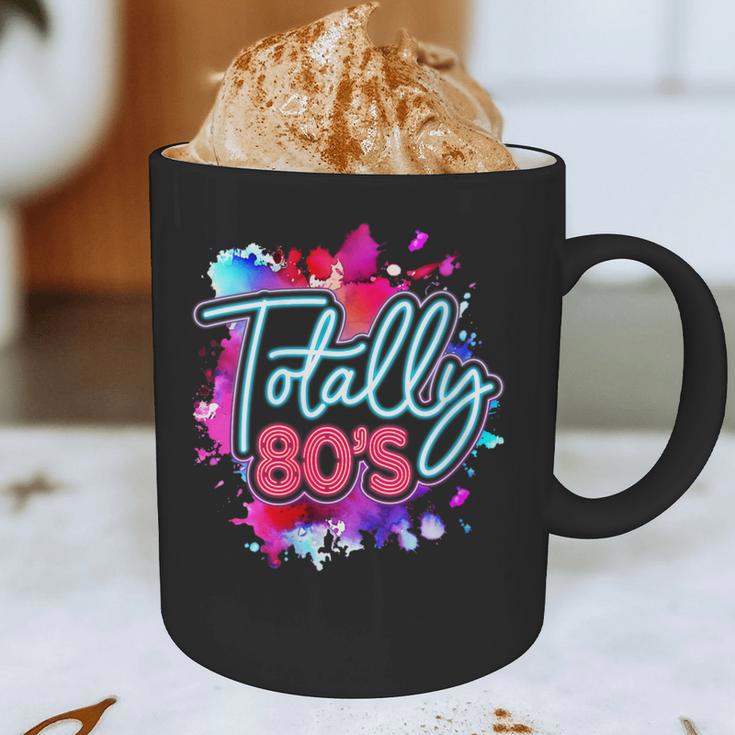 Totally 80's Colorful Retro 1980s Style Nostalgia Vibe Graphic Print Coffee Mug Totally 80's Colorful Retro 1980s Style Nostalgia Vibe Graphic Print Coffee Mug