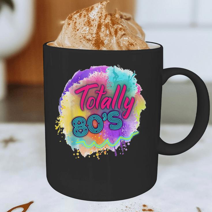 Totally 80's Tie Dye Retro Vibes 1980s Style Nostalgia Graphic Print Coffee Mug