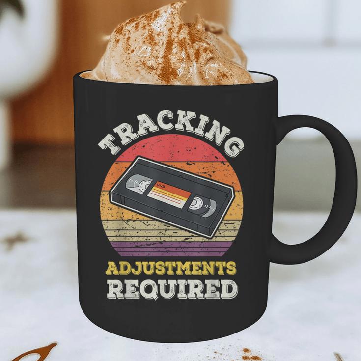 Tracking Adjustments Required Nostalgia VHS Retro Tape Graphic Print Coffee Mug