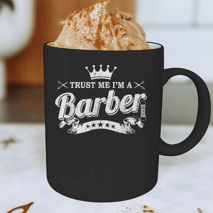 Trust Me I'm A Barber School Graduation Barbershop Cool Graphic Print Coffee Mug