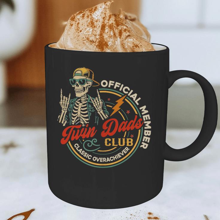 Twin Dad Club Dad Of Twins Skeleton Father's Day Graphic Print Coffee Mug