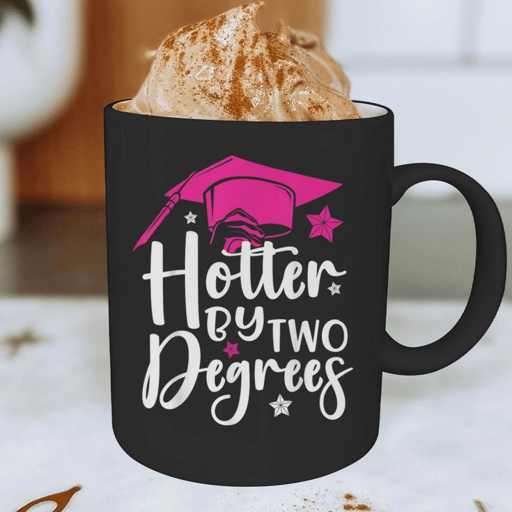 Two Degrees Hotter Graduation 2025 Diploma College Masters Graphic Print Coffee Mug