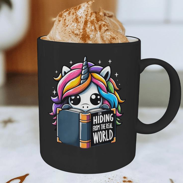 Unicorn Reading Book Reader Introvert Book Lover Humor Graphic Print Coffee Mug Unicorn Reading Book Reader Introvert Book Lover Humor Graphic Print Coffee Mug