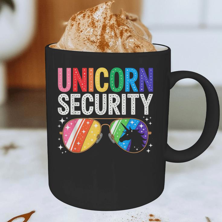 Unicorn Security Birthday Family Halloween Costume Mom Dad Graphic Print Coffee Mug