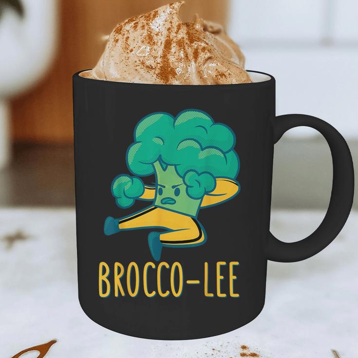 Vegetable Word Game Dad Joke Brocco-Lee Broccoli Graphic Print Coffee Mug