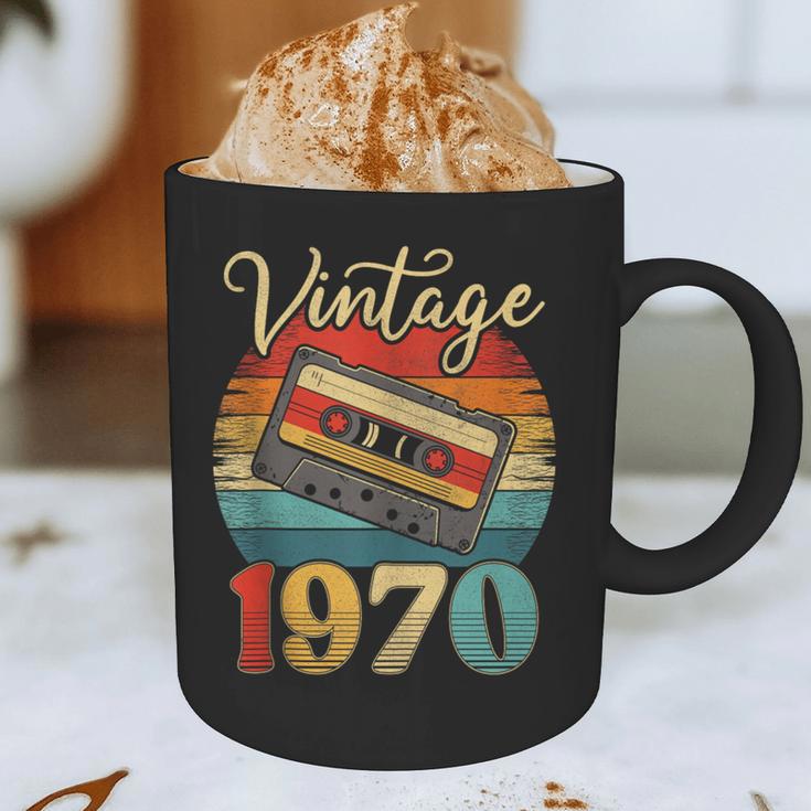 Vintage 1970 Retro Cassette Tape 70s Born Nostalgia Birthday Graphic Print Coffee Mug