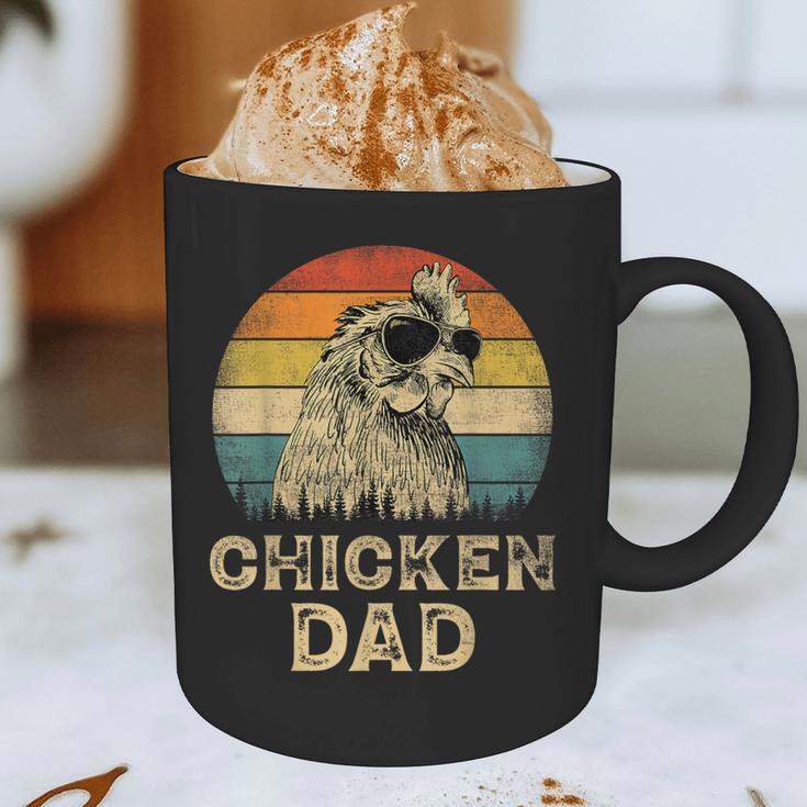Vintage Chicken Dad Chicken Lovers Daddy Father's Day Graphic Print Coffee Mug