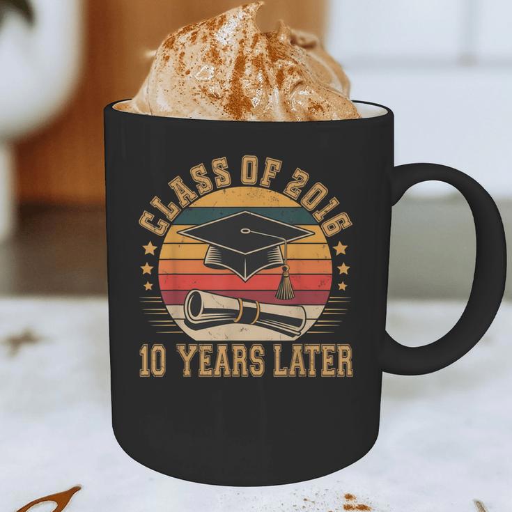 Vintage Class Of 2016 10 Years Later Reunion 10th Graduation Graphic Print Coffee Mug